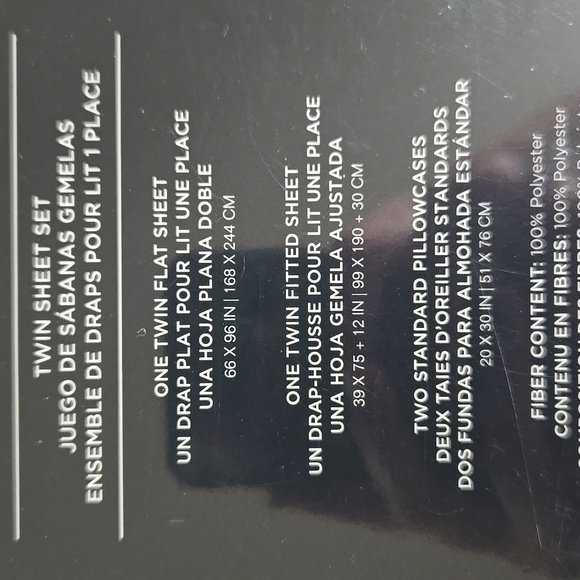 Chaps 4 Piece Sheet Set in Twin Size - Picture 3 of 6